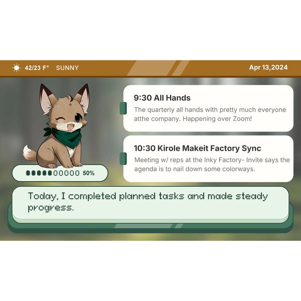 Kirole Makeit E-ink screen for assisting in habit formation 2 Sizes